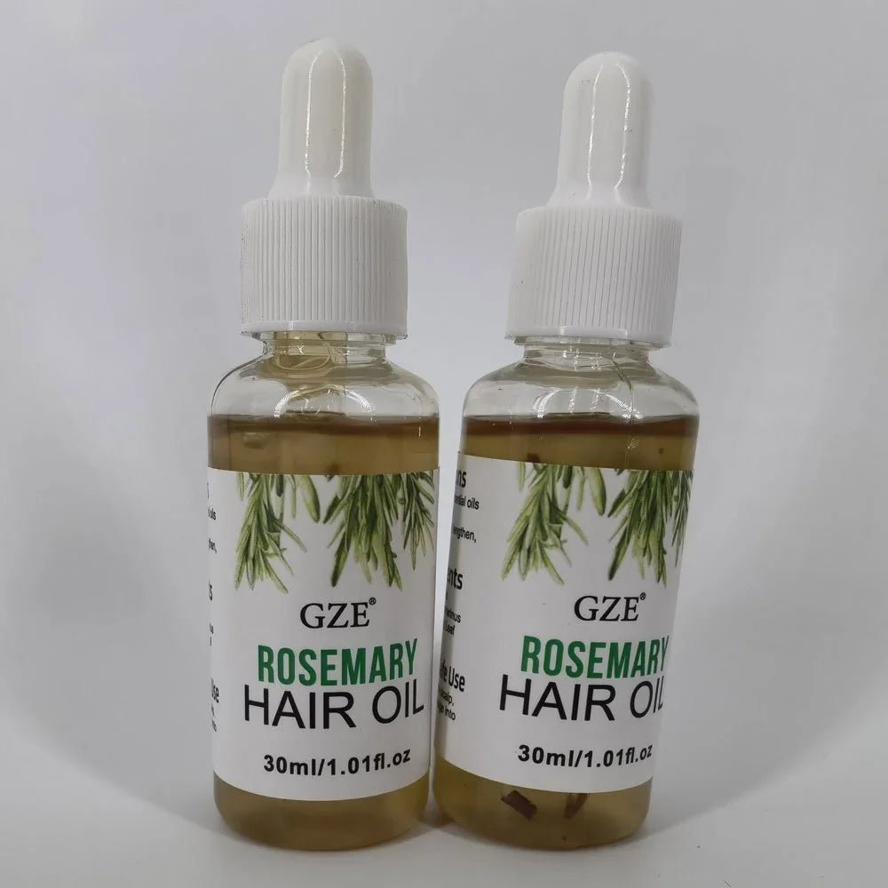 GZE Rosemary Oil for Hair Growth - 2 Pack Scalp Treatment (30ml x 2) - Shello's Creative Boutique