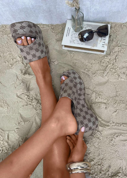 Slip On Wedge Heel Sandals - Comfortable Summer Wedge Sandals - Shello's Creative Boutique