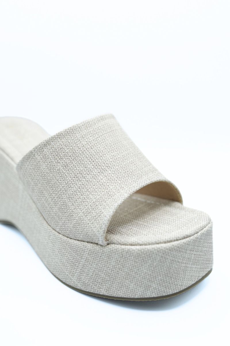 Slip On Wedge Heel Sandal Moda