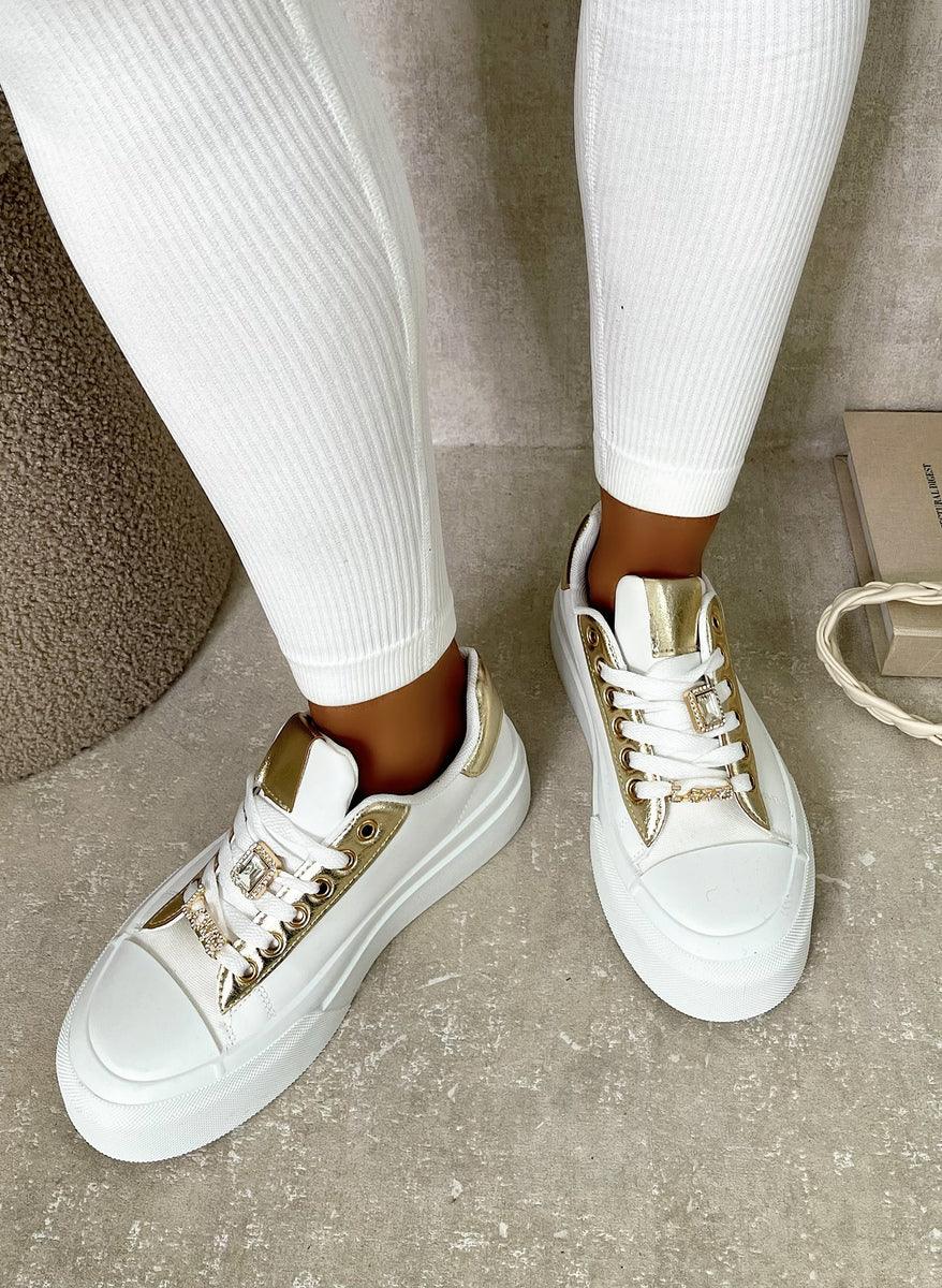 Lace Up Love Platform Trainers - Shello's Creative Boutique
