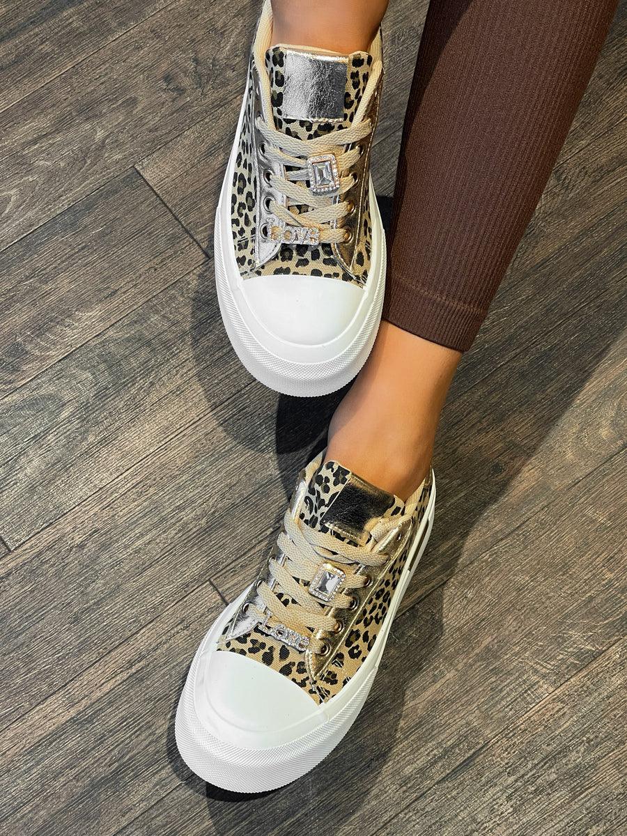 Lace Up Love Platform Trainers - Shello's Creative Boutique