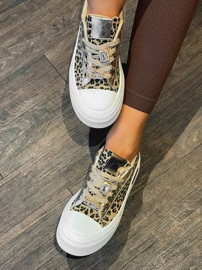 Lace Up Love Platform Trainers - Shello's Creative Boutique