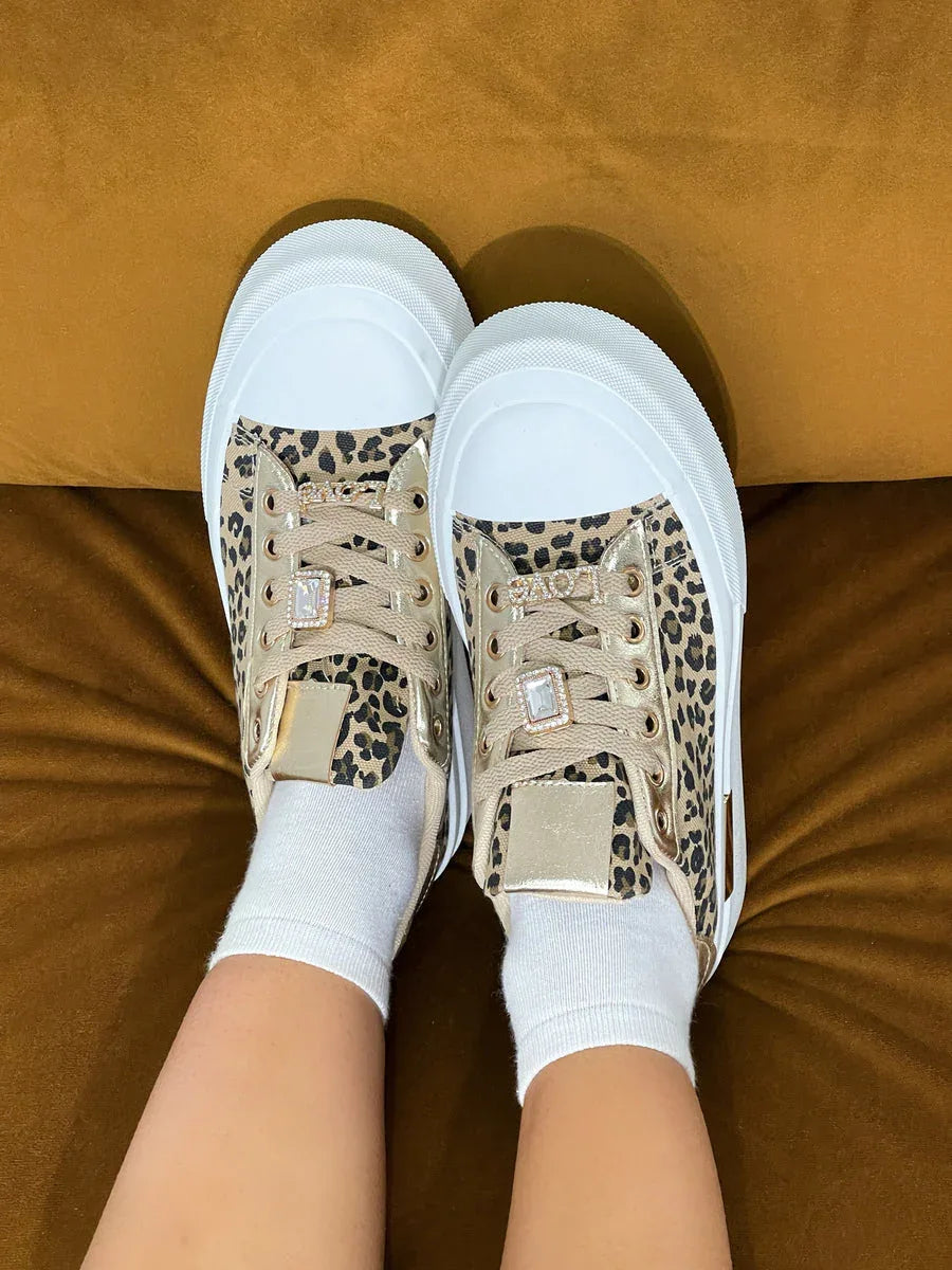 Lace Up Love Platform Trainers - Shello's Creative Boutique