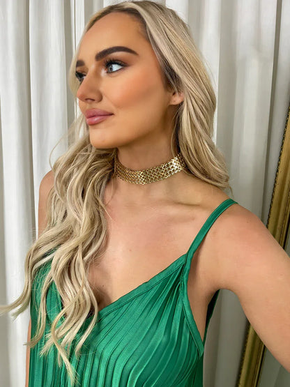 Zigzag Wide Choker Necklace - Shello's Creative Boutique