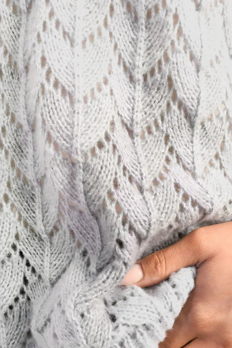 Half Sleeve Chunky Cable Knit Jumper - Shello's Creative Boutique