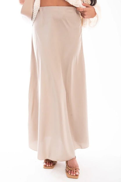 Lightweight High Waisted Maxi Skirt - Shello's Creative Boutique