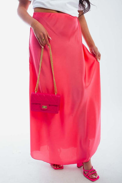 Lightweight High Waisted Maxi Skirt - Shello's Creative Boutique