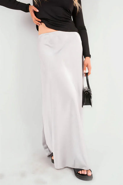 Lightweight High Waisted Maxi Skirt - Shello's Creative Boutique