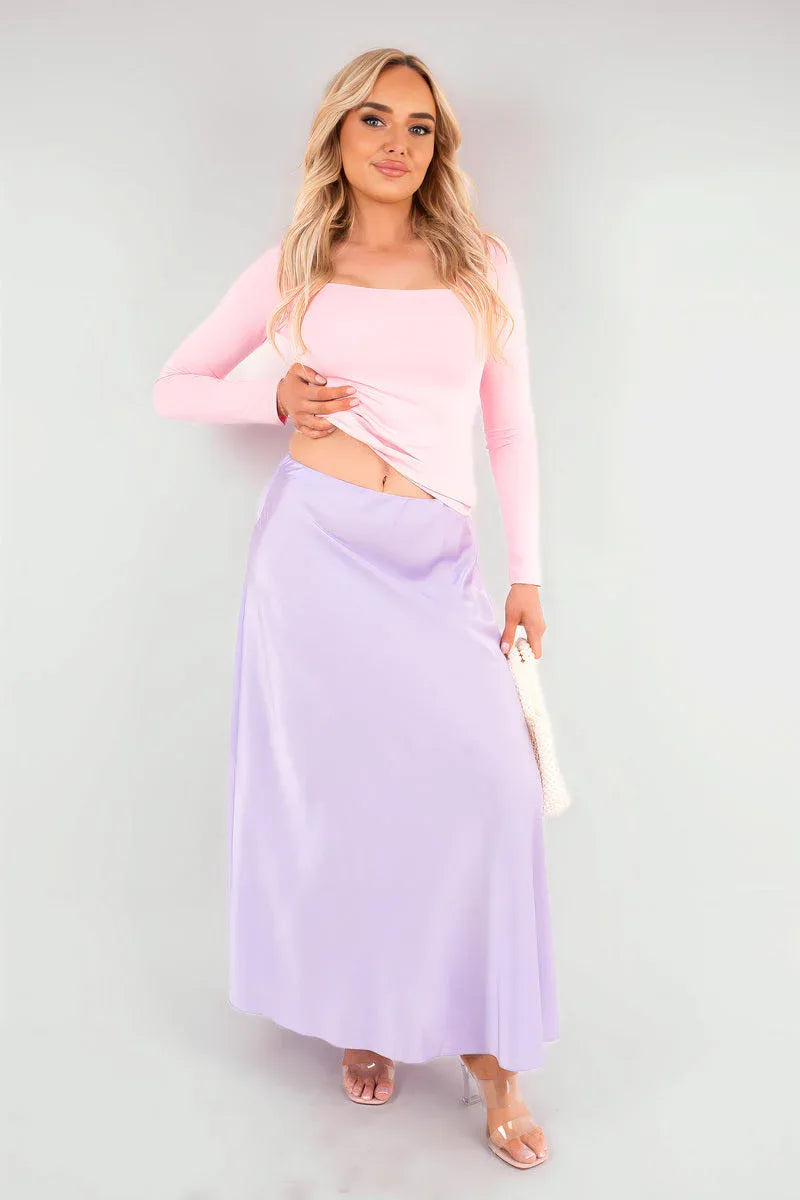 Lightweight High Waisted Maxi Skirt - Shello's Creative Boutique