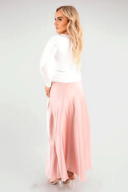 Lightweight High Waisted Maxi Skirt - Shello's Creative Boutique