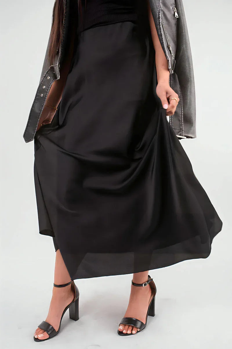 Lightweight High Waisted Maxi Skirt - Shello's Creative Boutique