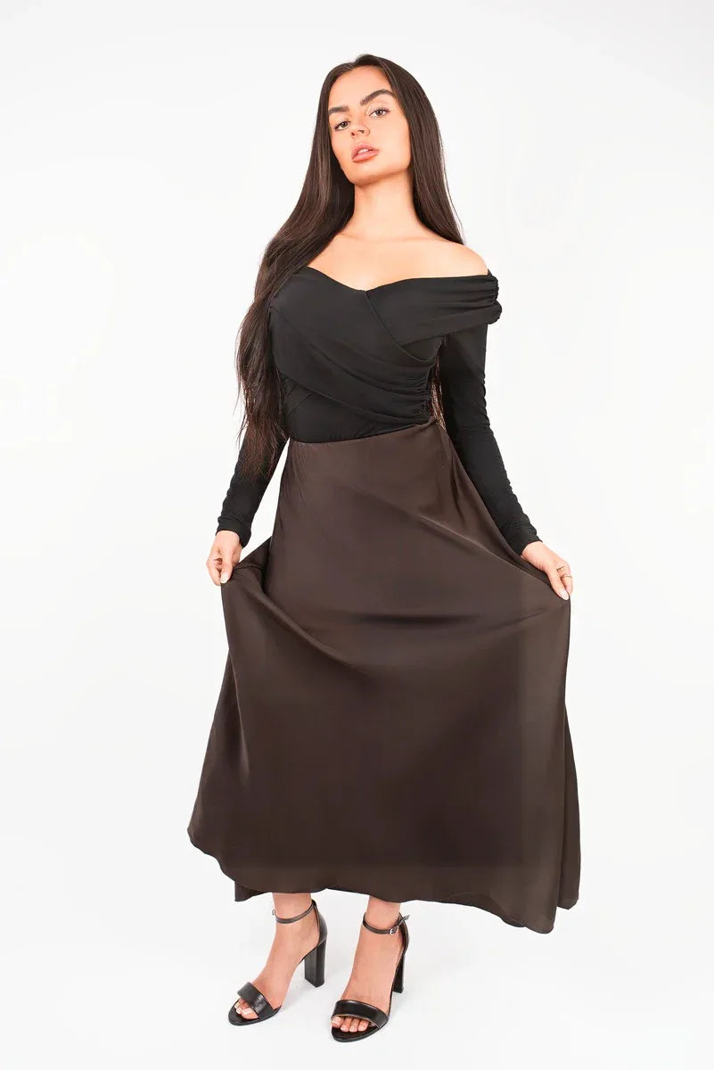 Lightweight High Waisted Maxi Skirt - Shello's Creative Boutique