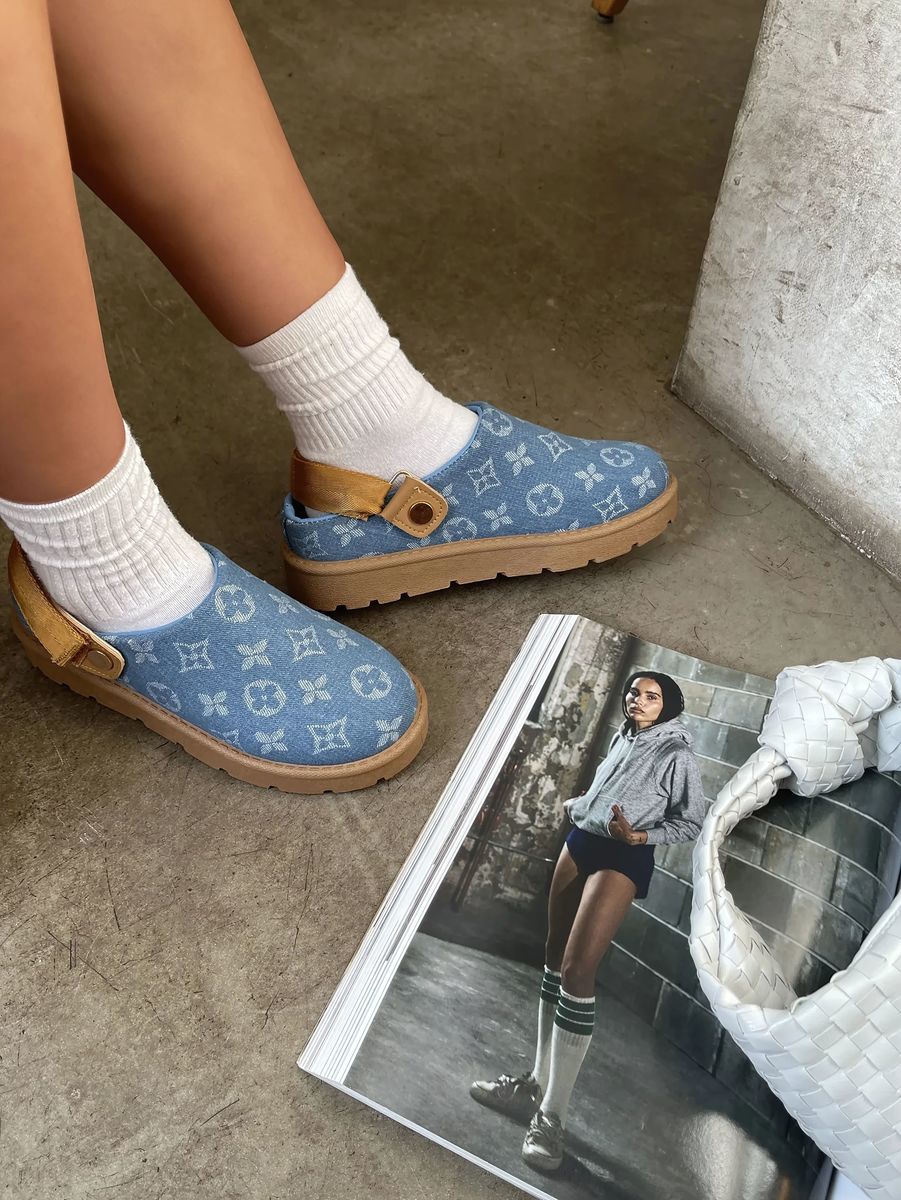 Printed Sling Back Platform Clogs Moda