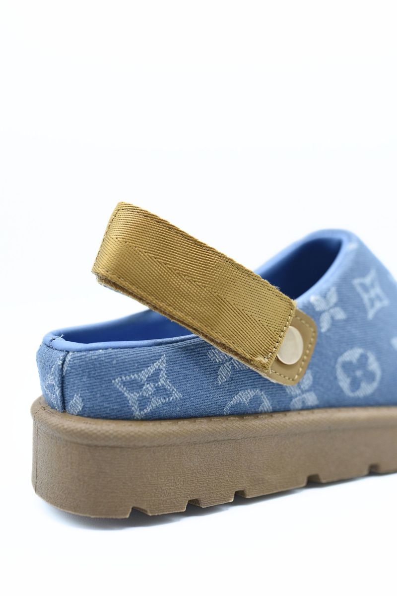 Printed Sling Back Platform Clogs Moda