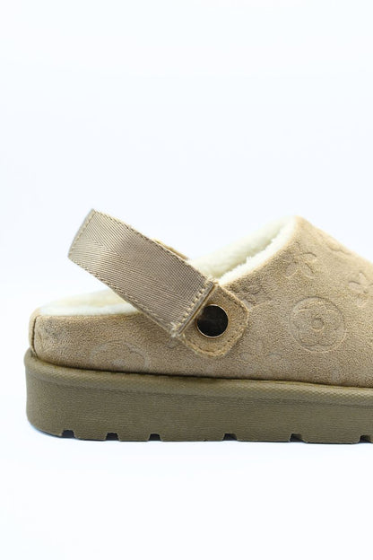 Printed Sling Back Platform Clogs Moda
