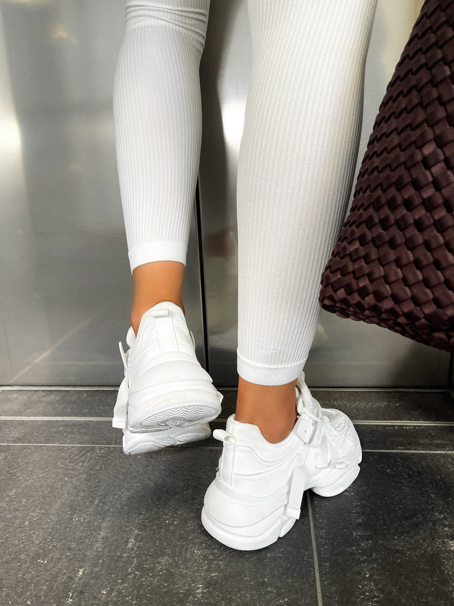Lace Up Platform Chunky Trainers Moda