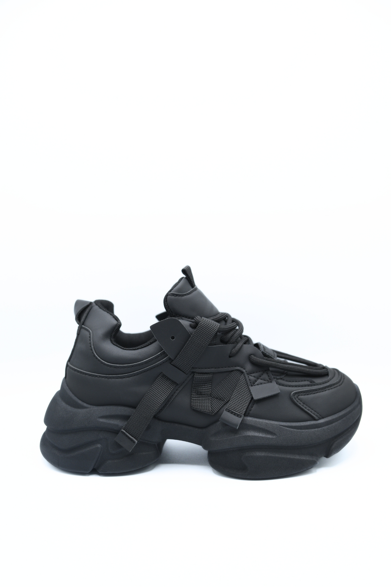 Lace Up Platform Chunky Trainers Moda