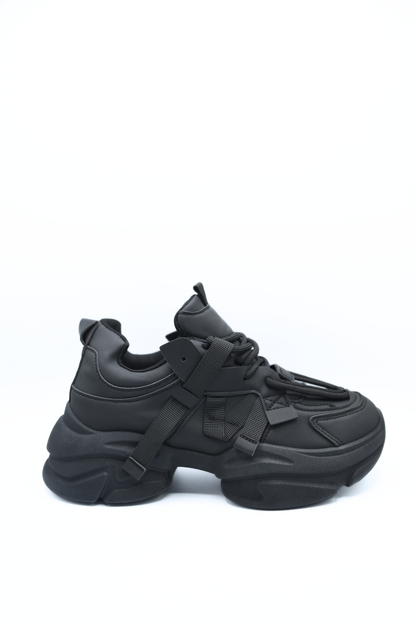 Lace Up Platform Chunky Trainers Moda