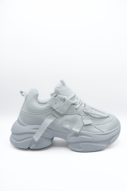 Lace Up Platform Chunky Trainers Moda