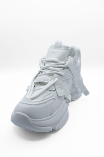 Lace Up Platform Chunky Trainers Moda