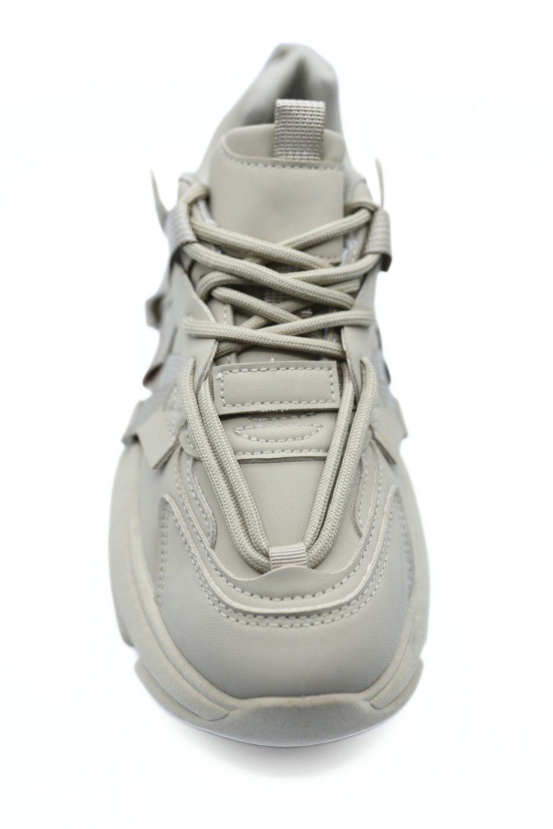 Lace Up Platform Chunky Trainers Moda