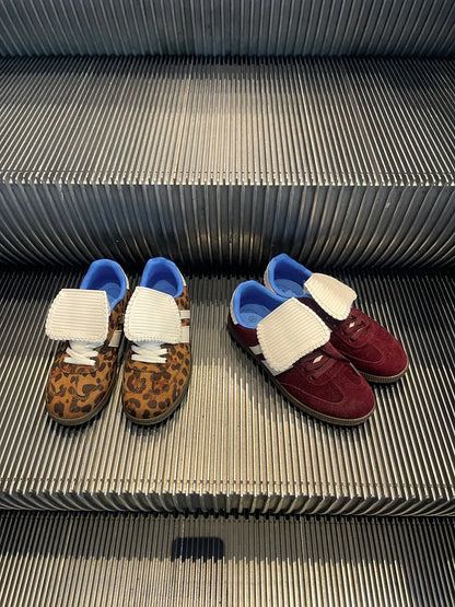 Lace-Up Flip Tongue Round Toe Trainers - Shello's Creative Boutique