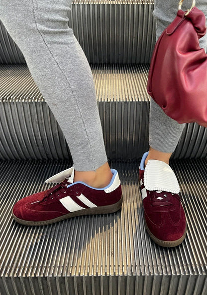 Lace-Up Flip Tongue Round Toe Trainers - Shello's Creative Boutique