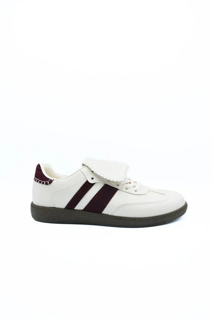 Lace-Up Flip Tongue Round Toe Trainers - Shello's Creative Boutique