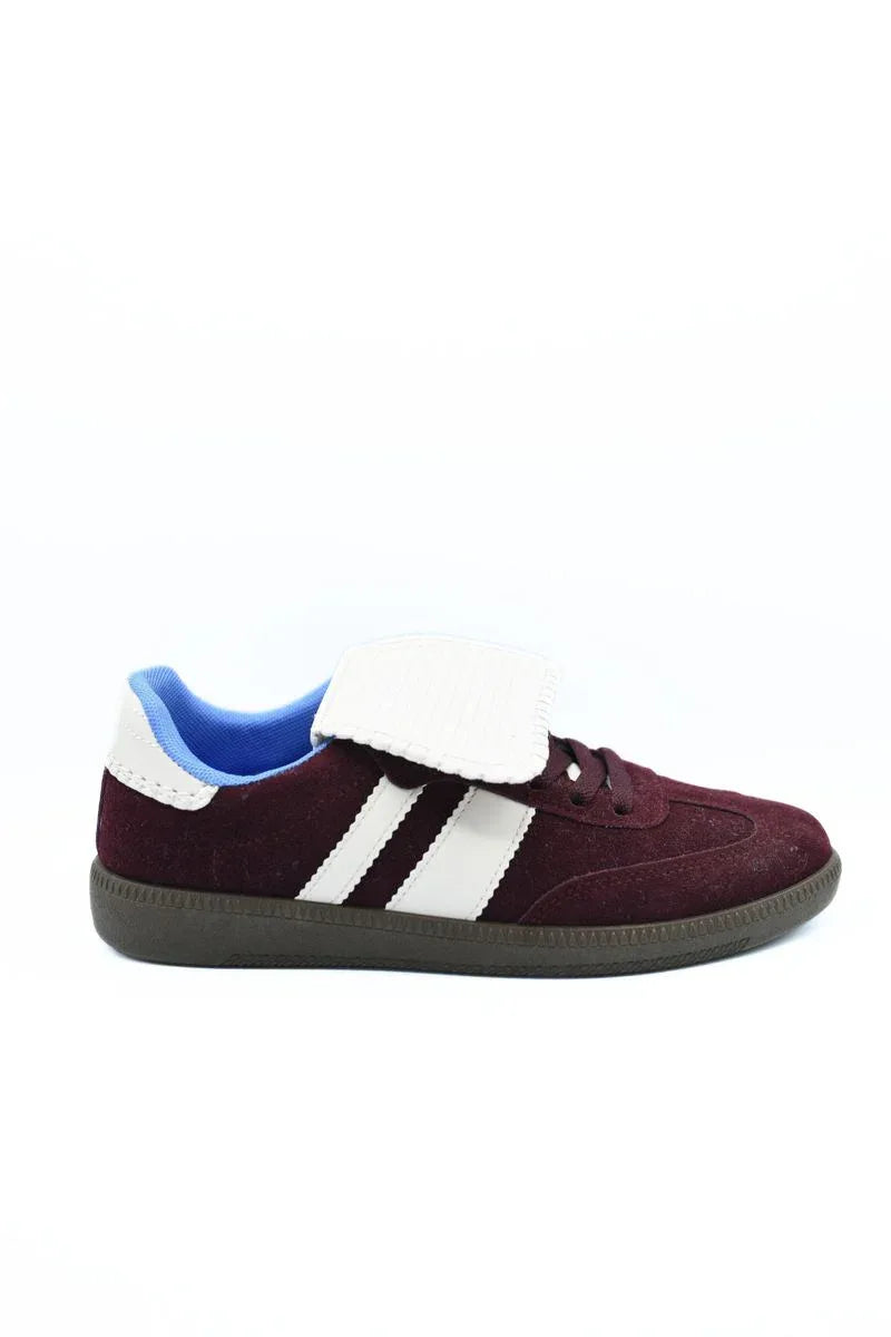 Lace-Up Flip Tongue Round Toe Trainers - Shello's Creative Boutique