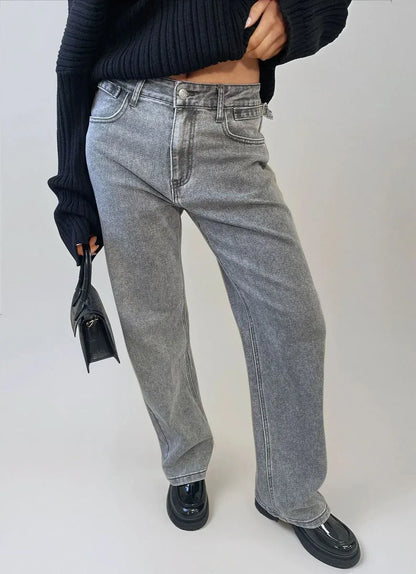 High Waist Loose Leg Jeans - Shello's Creative Boutique