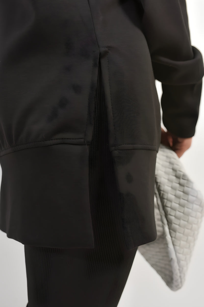 Long Sleeve Side Split Sweatshirt & Leggings Co-ord Set Moda