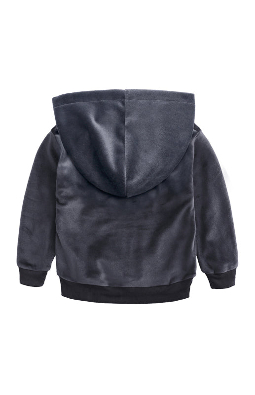 Kid's Spelling Hooded Gold Velvet Pyjama Sets Shello's Creative Boutique