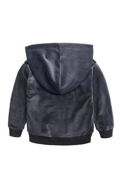 Kid's Spelling Hooded Gold Velvet Pyjama Sets – Cozy & Stylish Sleepwear - Shello's Creative Boutique