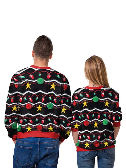 Christmas Santa Reindeer Knit Sweater - Festive Holiday Jumper for Adults - Shello's Creative Boutique