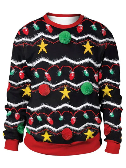 Christmas Santa Reindeer Knit Sweater - Festive Holiday Jumper for Adults - Shello's Creative Boutique