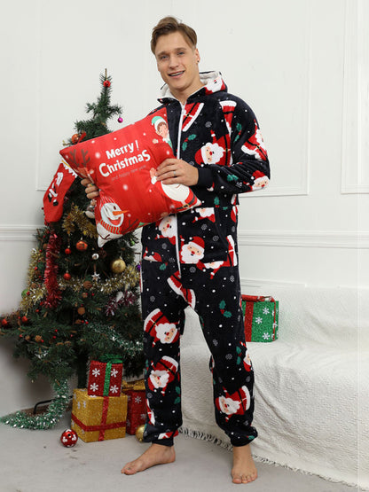 Santa Print Christmas Onesie Pajamas Set Shello's Creative Boutique