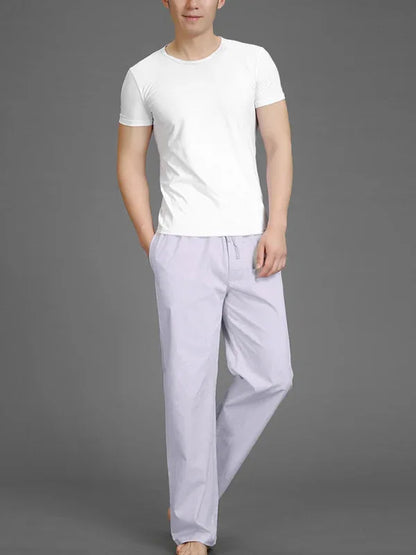 Men's Spring, Summer, and Autumn Thin Cotton Casual Pants - Shello's Creative Boutique