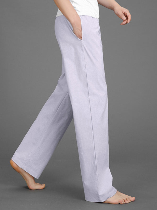 Men's spring, summer and autumn thin cotton casual pants Shello Creative Boutique
