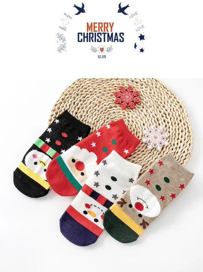 Women's Festive Knit Holiday Pattern Socks - Shello's Creative Boutique
