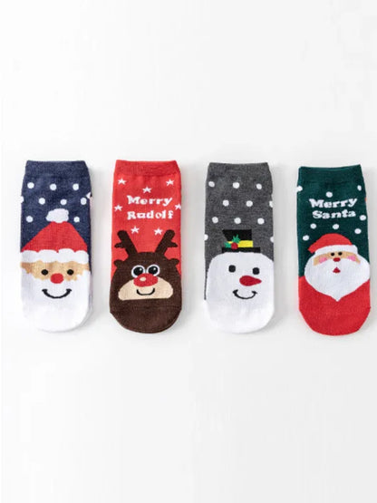 Women's Festive Knit Holiday Pattern Socks - Shello's Creative Boutique