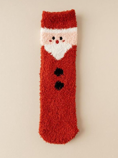 Christmas Coral Fleece Warm Sleep Socks Shello's Creative Boutique