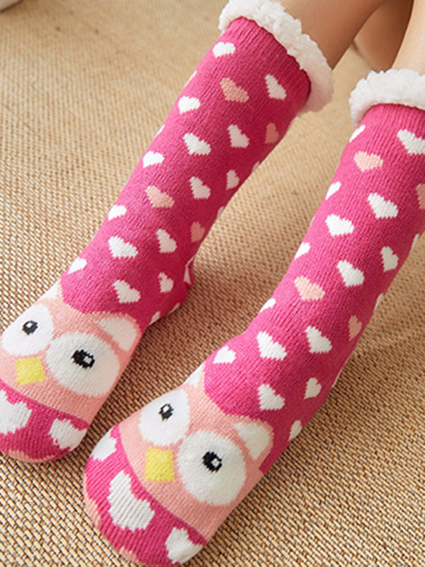 Cozy Patterned Winter Cotton Socks Shello's Creative Boutique