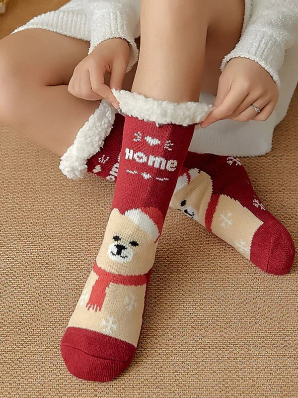 Cozy Patterned Winter Cotton Socks - Shello's Creative Boutique