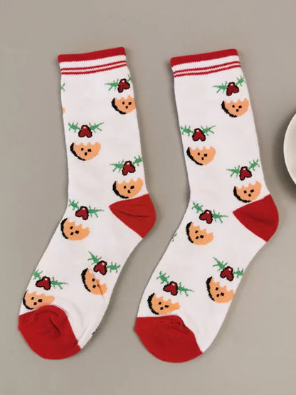 Women's Christmas Print Knit Socks - Shello's Creative Boutique