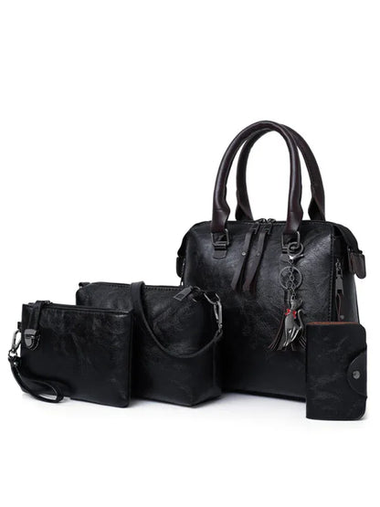 New Fashion Messenger Bag Set - Four-Piece Retro Mother-in-Chief Handbag - Shello's Creative Boutique