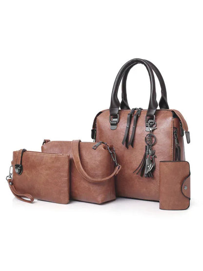 New Fashion Messenger Bag Set - Four-Piece Retro Mother-in-Chief Handbag - Shello's Creative Boutique