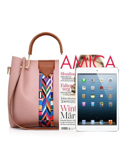 Fashion Zip Bag Set - Four-Piece Handheld Shoulder Messenger & Bucket Bag - Shello's Creative Boutique