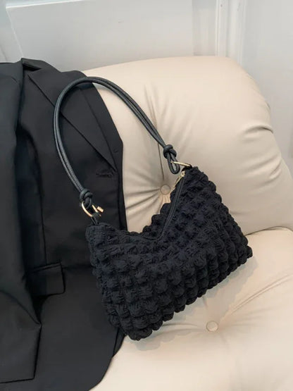 Women New Soft Square Underarm Bag - Simple Solid Color Handbag - Shello's Creative Boutique