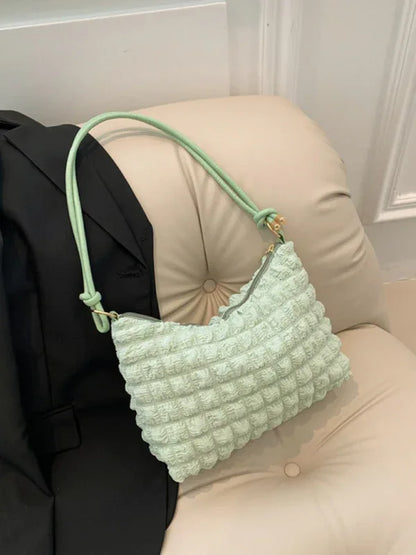 Women New Soft Square Underarm Bag - Simple Solid Color Handbag - Shello's Creative Boutique
