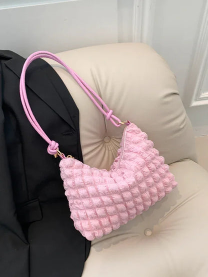 Women New Soft Square Underarm Bag - Simple Solid Color Handbag - Shello's Creative Boutique